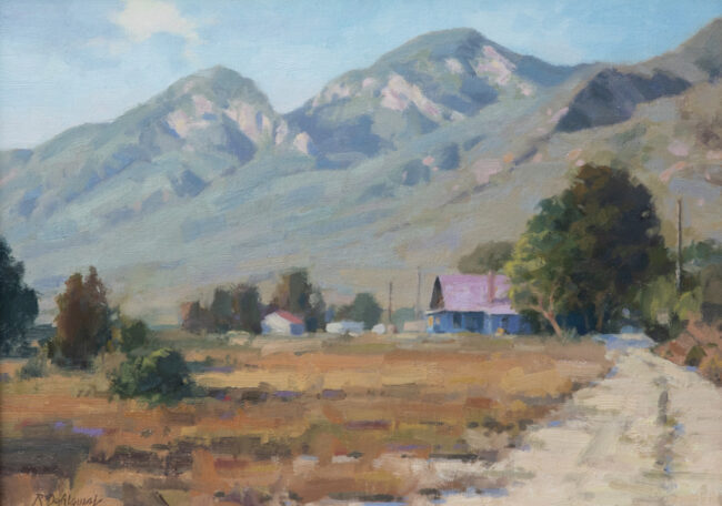 Richard Dahlquist Paintiing Taos Homestead Oil on Canvas