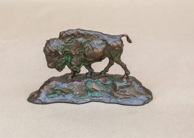 Scott Rogers Sculpture Bison Bronze