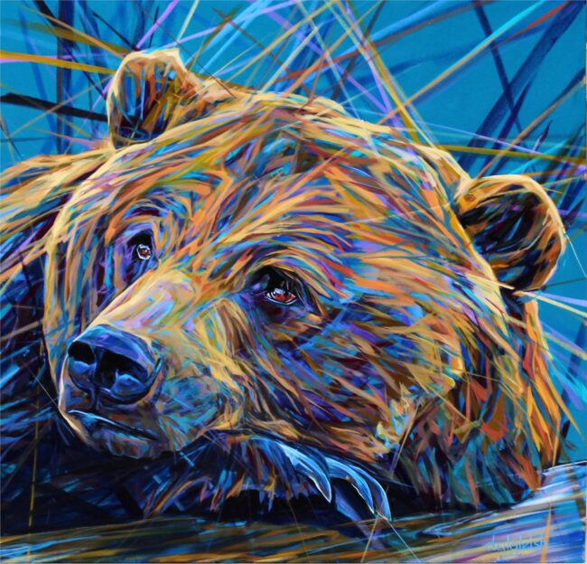 Keith Dalgleish Painting Honey Bear Acrylic on Canvas