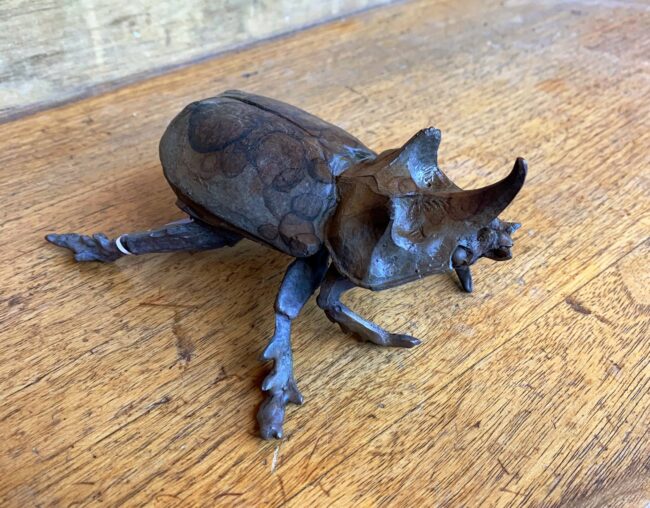 Dan Chen Sculpture Beetle A Bronze