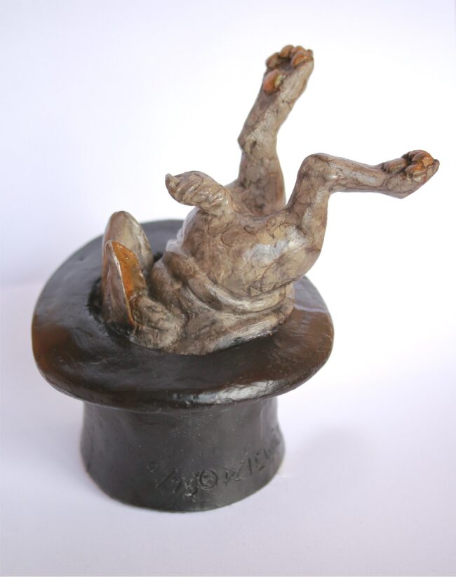 Mark Dziewior Sculpture Vanishing Act Bronze