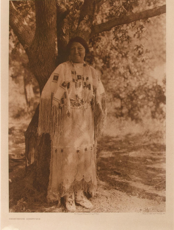 Edward S Curtis Photography Cheyenne Costume Photogravure