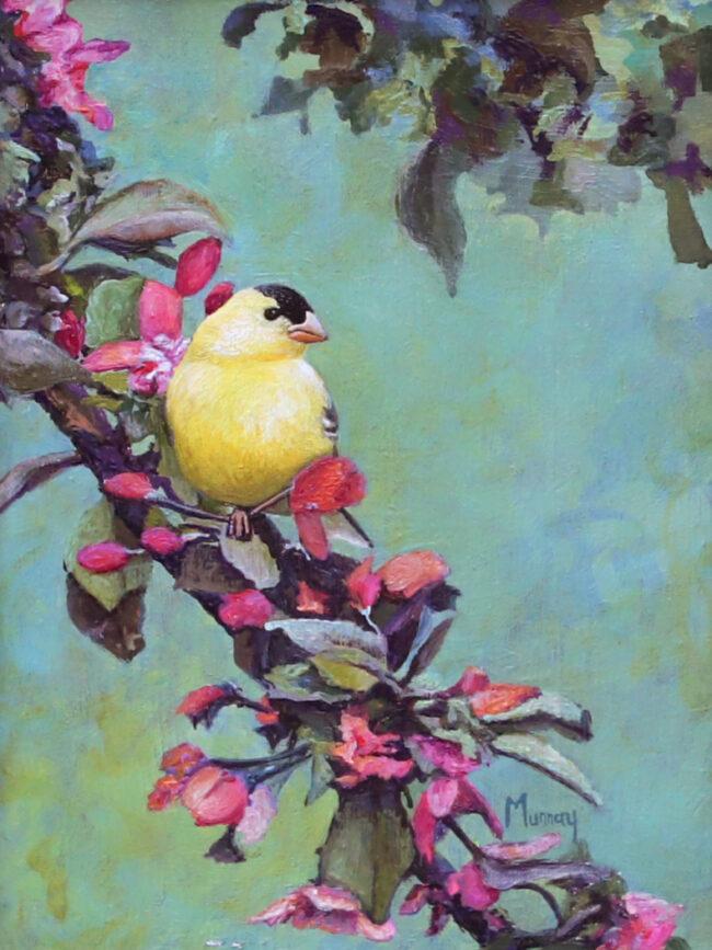 Karla Murray Painting Feathered Sonata Oil on Board