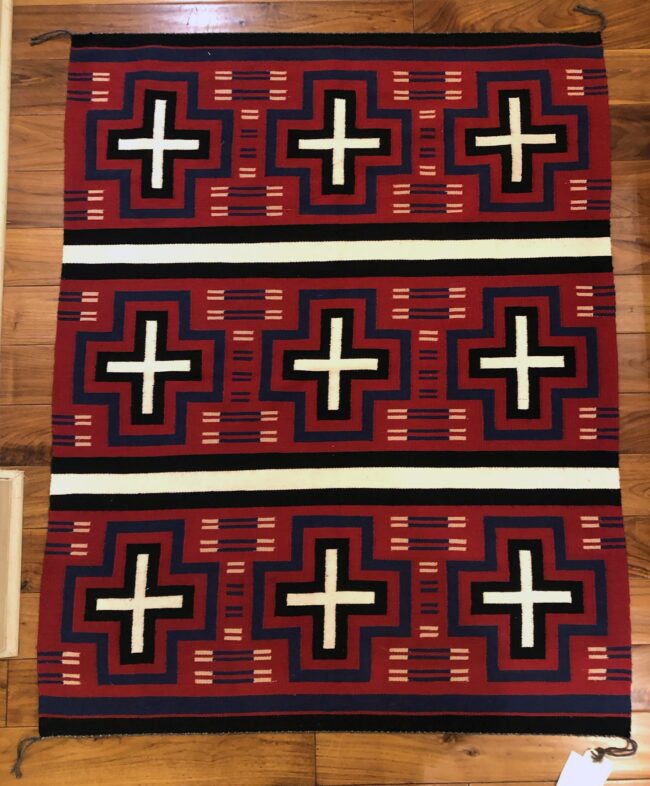 Navajo Weaving Textiles Red