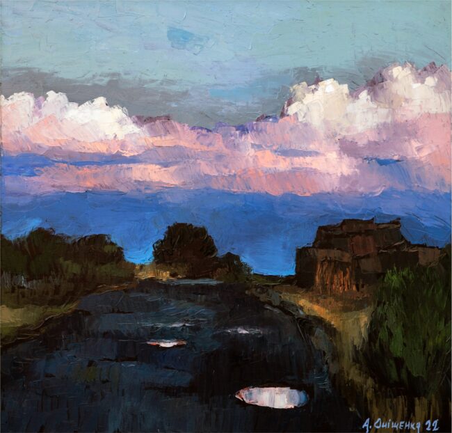 Alexandr Onishenko Painting After the Rain Oil on Canvas