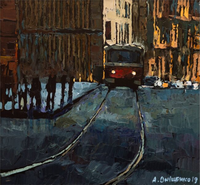 Alexandr Onishenko Painting Anticipation Oil on Canvas