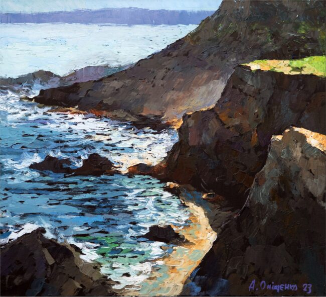 Alexandr Onishenko Painting Seaside Serenity Oil on Canvas