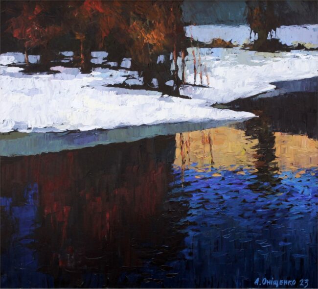 Alexandr Onishenko Painting Winter Dreamer Oil on Canvas