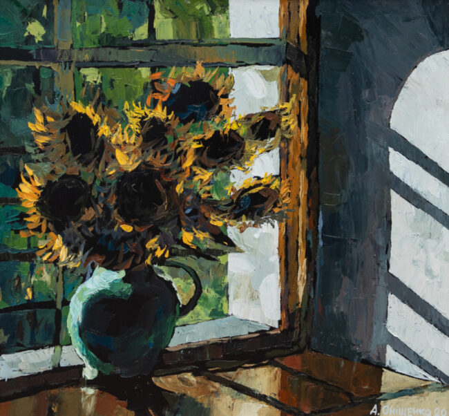 Alexandr Onishenko Painting Atelier's Window Oil on Canvas