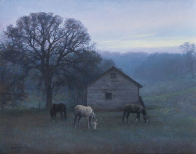 Benjamin Wu Painting Early Morning Oil on Canvas