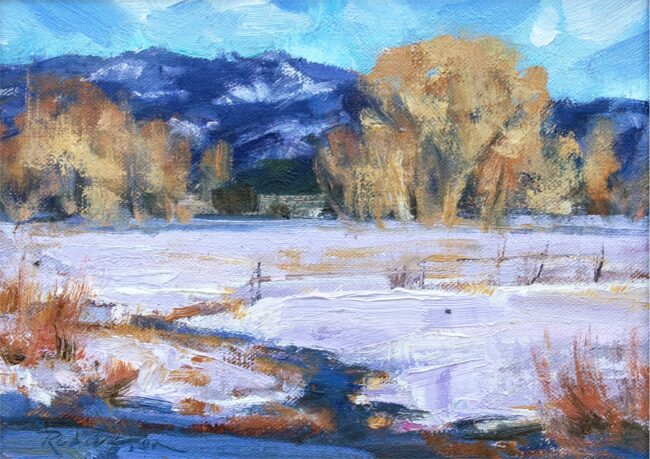 Cecilia Robertson Painting Stillness of Winter Oil on Linen