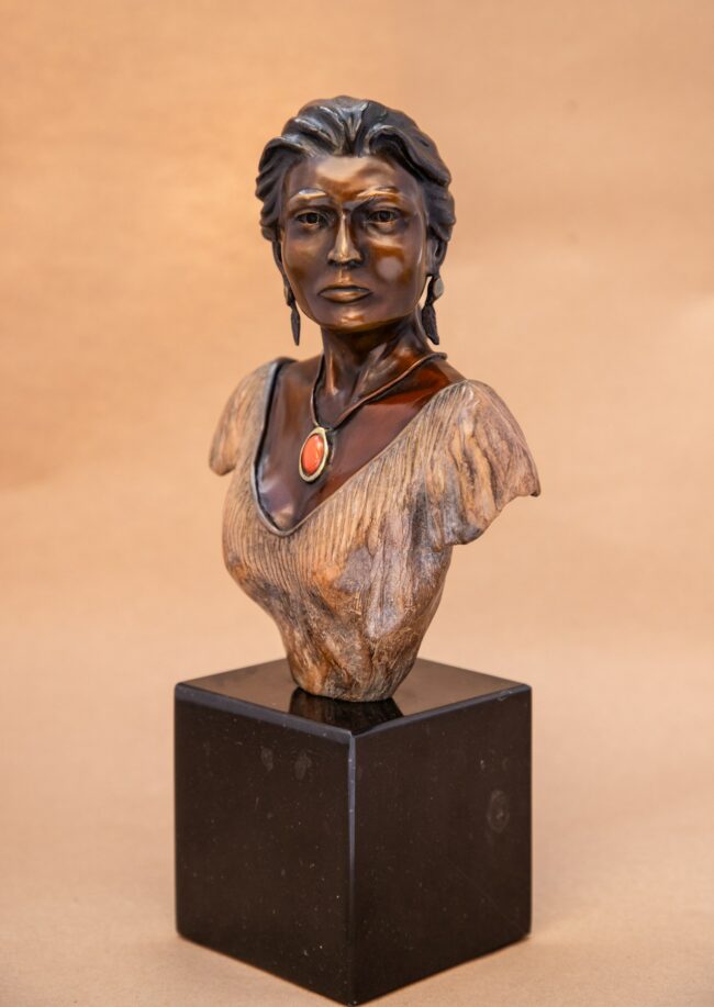 George Walbye Sculpture Night in Santa Fe Bronze