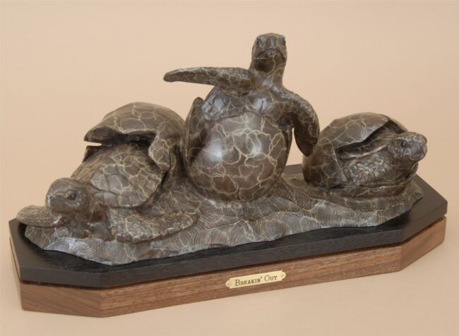 Gerald Balciar Sculpture Breakin' Out Bronze