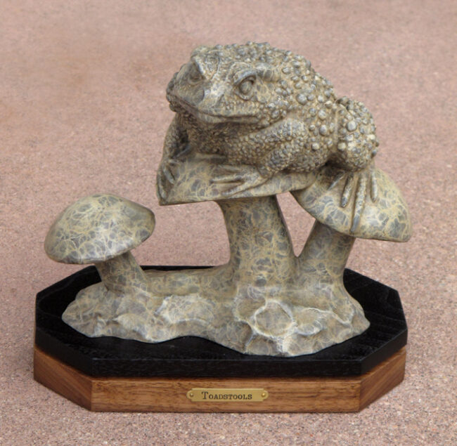 Gerald Balciar Sculpture Toadstools Bronze