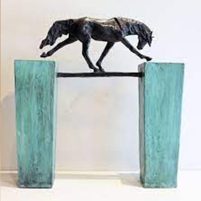 Lisa Gordon Sculpture Straight and Narrow Bronze
