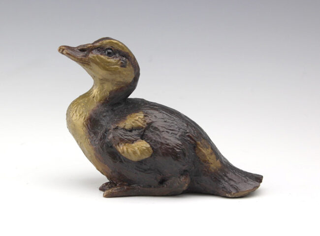 Mark Dziewior Sculpture Lil' Dabbler Bronze From Foundry