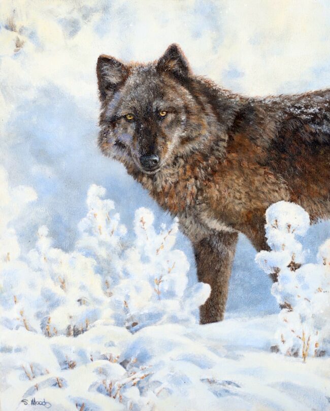 Sarah Woods Painting Colorado Wild Oil on Board
