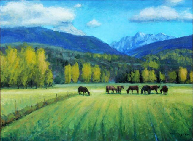 Seth Winegar Painting Glory Fields Oil on Panel