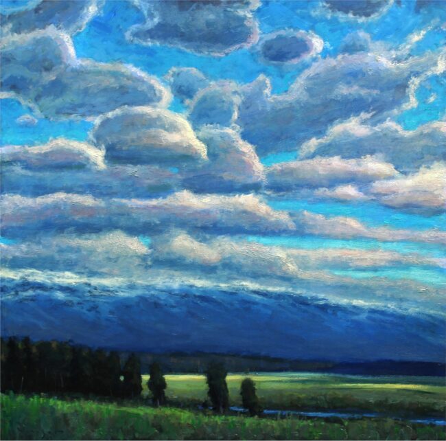 Seth Winegar Painting Sky Travelers Oil on Panel