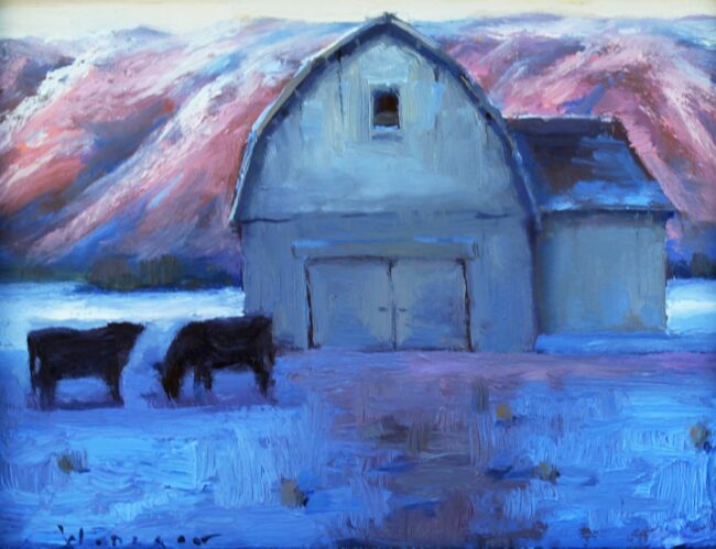 Seth Winegar Painting Winter Light Oil on Panel