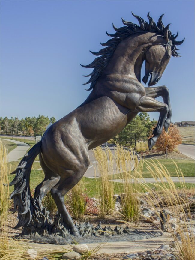 Chris Navarro Sculpture Mustang Pride Bronze From Foundry