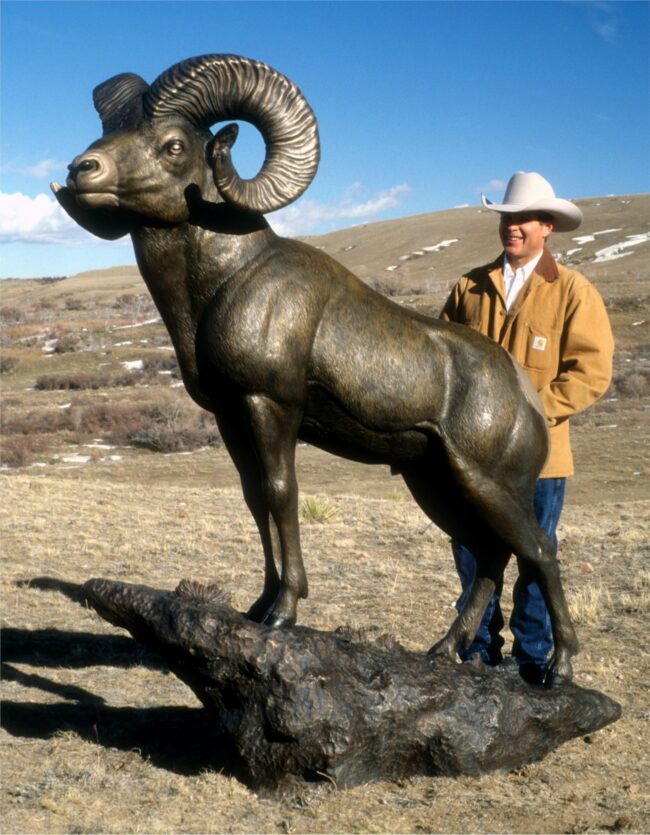 Chris Navarro Sculpture Pride of the Rockies Bronze From Foundry