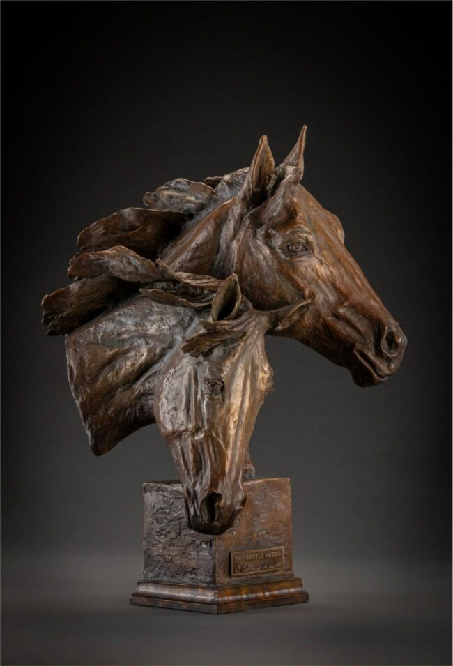 Deborah Copenhaver-Fellows Sculpture Gentle Nudge Bronze
