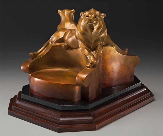 Rosetta Sculpture The Throne Bronze from Foundry
