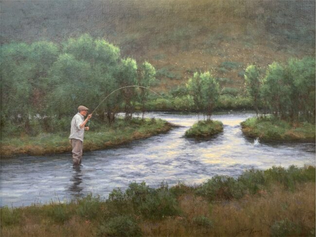 Scott Yeager Painting It's All About the Bugs Oil on Linen