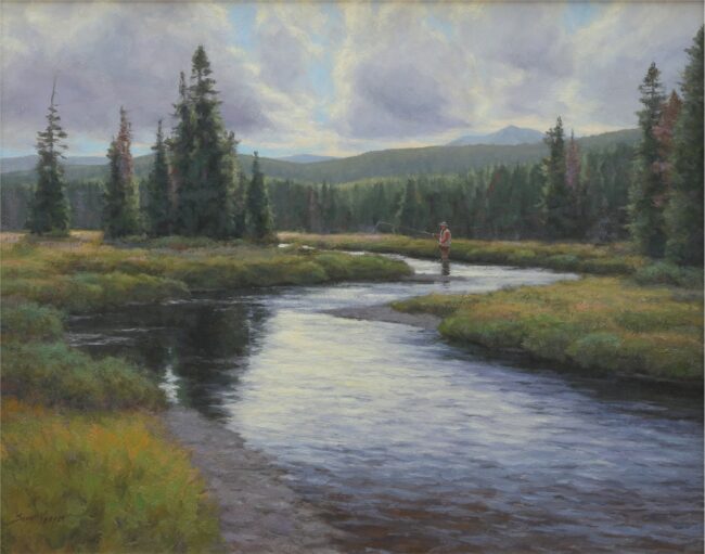 Scott Yeager Painting Late Summer Highlight Oil on Board
