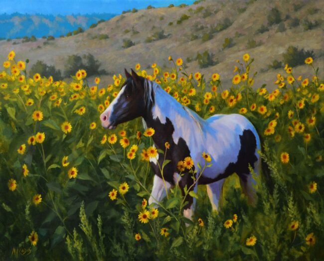 Michelle Kondos Painting Mustang Sally Oil on Linen