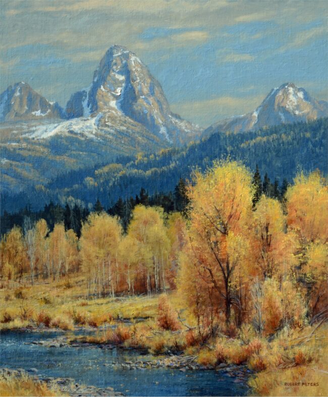 Robert Peters Painting Teton Valley Autumn Oil on Linen