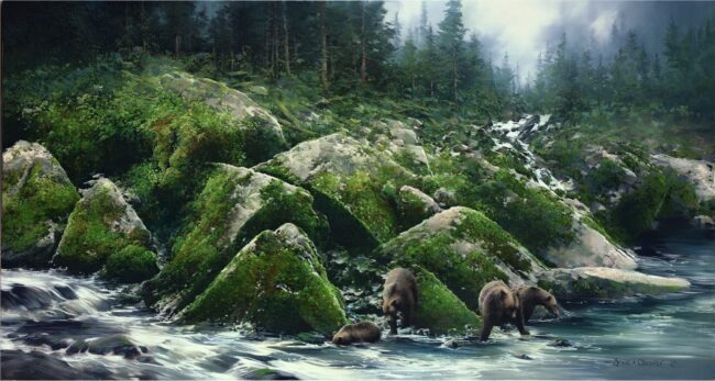 Bruce Cheever Painting Nature's Feast Oil on Linen