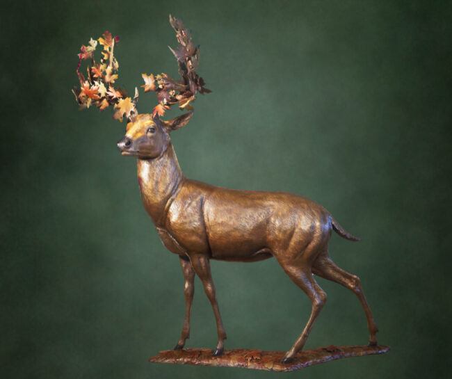 Chris Navarro Sculpture King of the Forest Bronze