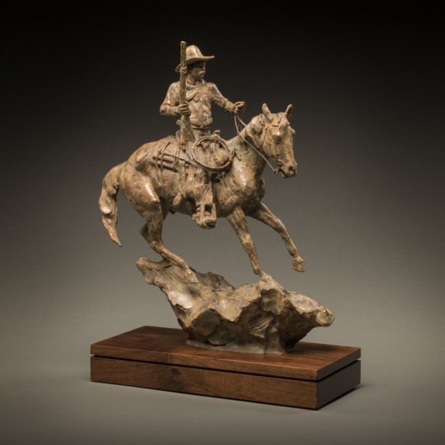 Curt Mattson Sculpture Unafraid Bronze