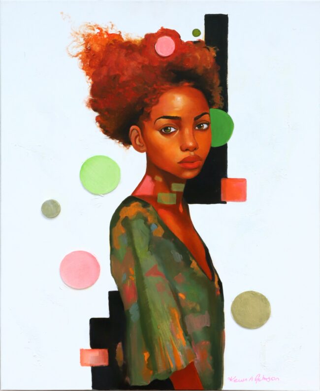 Kevin A. Johnson Painting Innocent Mixed Media on Canvas