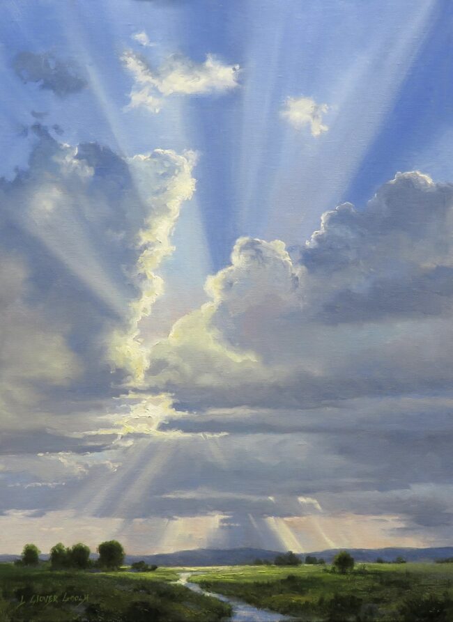 Linda Glover Gooch Painting Sky Poetry Oil on Linen Panel