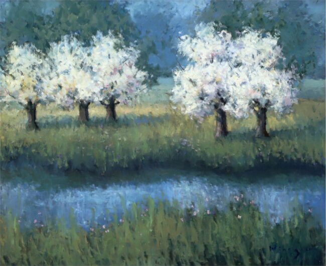 Seth Winegar Painting April Bloom Oil on Panel