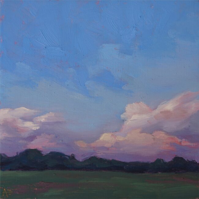 Attie Schuler Painting Dreaming of Summer Oil on Panel