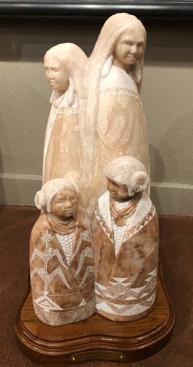 Gail Sundell Sculpture Sweet Harvest Colorado Alabaster