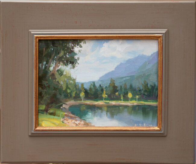 Kathleen Hudson Painting Broadmoor Reflections Oil on Linen