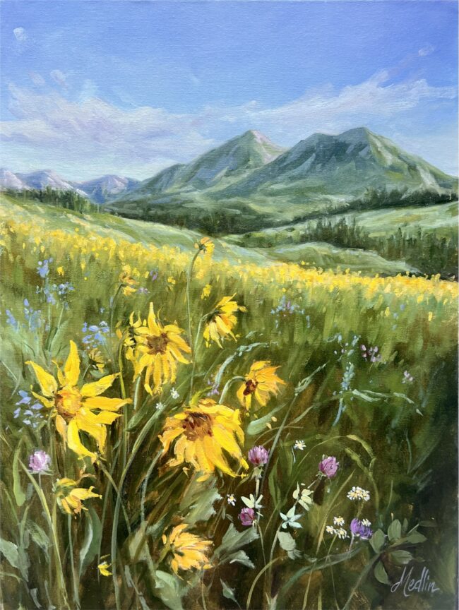 Tammy Medlin Painting Good Day Sunshine Oil on Canvas