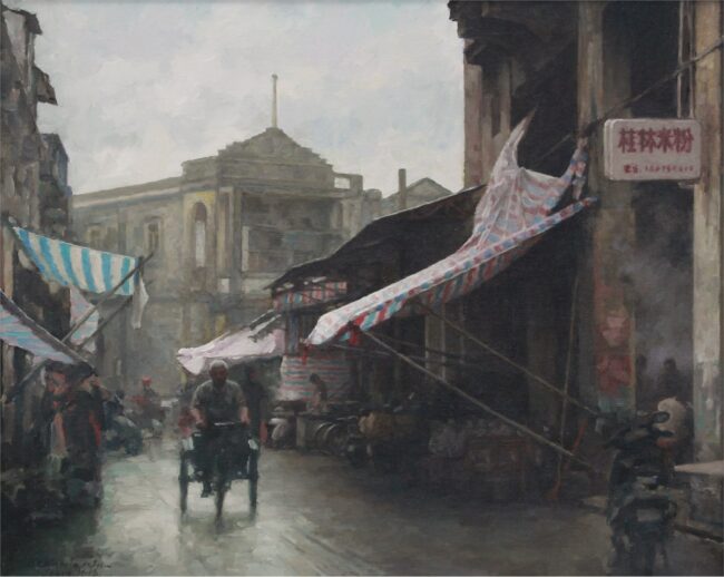 Benjamin Wu Painting After Rain