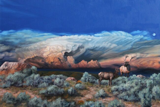 Danielle Kirby Painting Sentinel Oil on Canvas