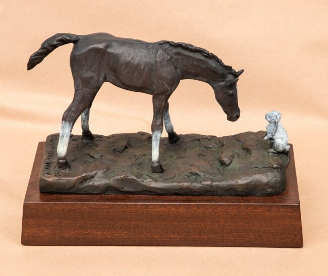 Deborah Copenhaver-Fellows Sculpture You're Nobody Till Some Bunny Loves You Bronze