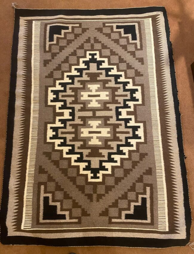 Navajo Weaving Textiles Brown