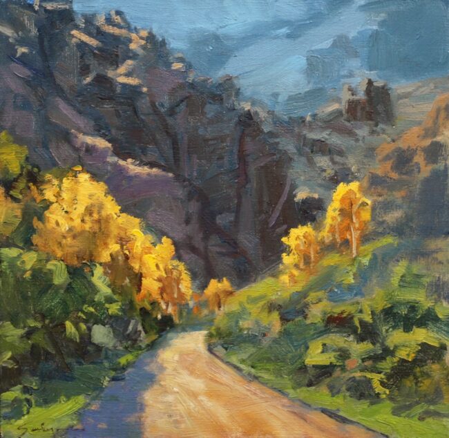 Susie Hyer  Canyon Road Oil on Linen