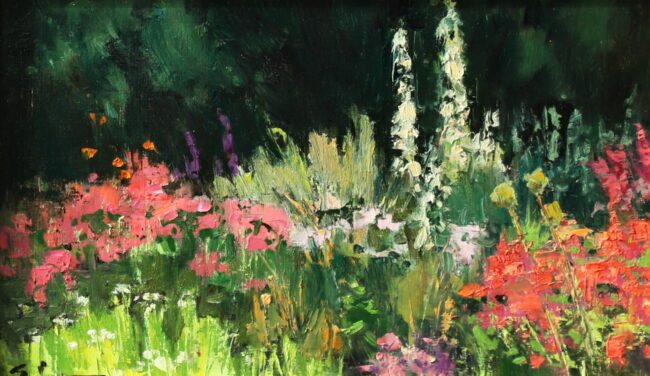 Susie Hyer  Summer Garden Oil on Board