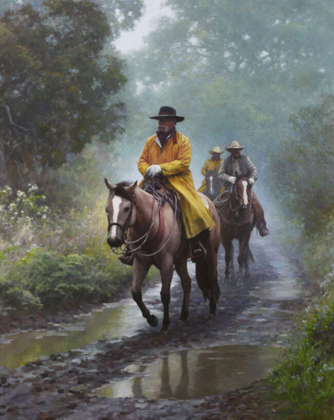 Benjamin Wu Painting Wet Morning Oil on Linen