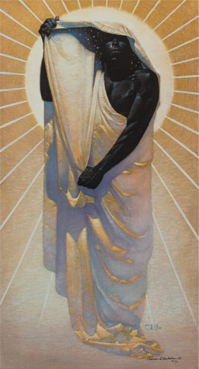 Thomas Blackshear II Print Night and Day Giclee on Canvas